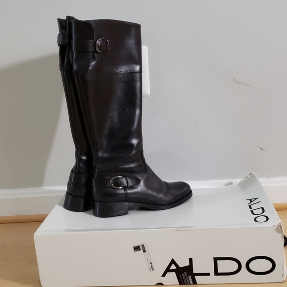 Women's 7.5  Black Aldo Borth Boots - Picture 3 of 6